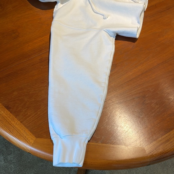 Aritzia Tna COZYAF cozy fleece cropped white hoodie size 2 small - Picture 6 of 11